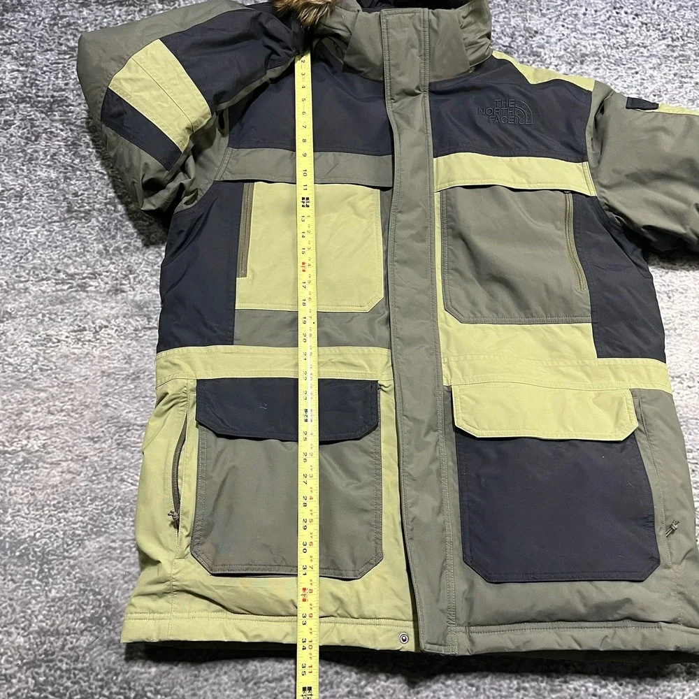 The North Face Parka‎ 550 Down Jacket McMurdo Parka Fur Hood Size XL Green